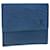 LOUIS VUITTON Epi Porte Monnaie Bier Cartes Crdit Wallet Blue M63485 auth 55708 Leather  ref.1082622