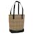 BURBERRY Nova Check Shoulder Bag Canvas Leather Beige Black Auth 54108 Cloth  ref.1082757