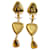 Clipes de brincos Chanel Gripoix Dourado Metal  ref.1082875
