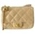 Borsa Chanel Timeless Classique Mini Flap in pelle dorata 23P D'oro  ref.1082972
