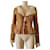 Chaqueta Chanel en ante de cordero marrón y lana beige Camello  ref.1083007