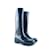 LOUIS VUITTON Bottines T.UE 39 Cuir Bleu Marine  ref.1083023