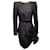 Autre Marque Vestido RVDK de edición limitada en jacquard negro con charol Seda  ref.1083038
