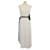 Loewe Nicht-gerade weiss/Schwarzes, ärmelloses Kleid mit Details Synthetisch  ref.1083176