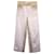 Chloé Two-Tone Wide Jeans in White Cotton  ref.1083237