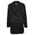 Dolce & Gabbana Abrigo con botonadura forrada en lana negra Negro Cachemira  ref.1083238