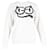 Gucci Embellished Cat Eyes-Printed Sweater in White Cotton  ref.1083245
