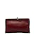 Bottega Veneta Leather Kiss Lock Clutch Red Pony-style calfskin  ref.1083271