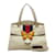 Gucci Medium Web Linea Butterfly Totem Satchel 505344 White Leather  ref.1083272