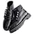 Chanel Botas de combate limitadas con logo CC Negro Cuero  ref.1083355