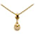Colar Dior Gold Strass Pingente Dourado Metal Banhado a ouro  ref.1083396