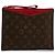 Louis Vuitton Brown Monogram Pochette Pallas Marrone Rosso - vista 2