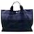 Hermès Fourre Tout Marineblau Leinwand  ref.1083524
