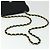 CHANEL Borsa a Spalla Matelassé con Catena Satin Nero Oro CC Auth bs8554 D'oro - vista 7