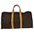 Louis Vuitton Keepall 45 Braun Leinwand  ref.1084137