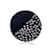Christian Dior Bonnet béret français à œillets en laine noire  ref.1084367