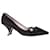 Zapatos de salón Roger Vivier Lavallière con adornos de cristal en satén negro  ref.1084371
