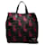 Prada Bunny Print Tessuto Tote Bag  Canvas Tote Bag in Good condition Black Cloth  ref.1084455