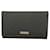 Gucci Black Signature Canvas Leather Trim Logo Plaque Bifold Wallet Purse  ref.1084862