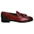 Salvatore Ferragamo Tassel Loafers in Burgundy Leather Dark red  ref.1084965