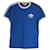 Gucci x Adidas Logo T-Shirt aus blauer Baumwolle  ref.1084986