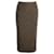 Bedruckter knielanger Fendi-Rock aus braunem Polyamid Nylon  ref.1084987