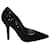 Dolce & Gabbana Sapatos de lantejoulas pretas em couro preto  ref.1084999