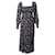 Autre Marque Rixo Shirred Long Sleeve Midi Dress in Floral Print Viscose Cellulose fibre  ref.1085013