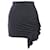Iro Zilka Mini-jupe en maille stretch métallisée en nylon noir  ref.1085043
