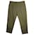 Pantaloni a pieghe affusolati Gucci in cotone verde  ref.1085083