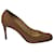 Zapatos de salón Christian Louboutin Pigalle en charol color nude Carne Cuero  ref.1085095