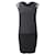 Sandro Paris Vestido con paneles de encaje en viscosa negra Negro Fibra de celulosa  ref.1085099