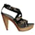 Dior Ankle Strap Sandals in Animal Print Canvas Cloth  ref.1085101