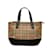 Burberry Haymarket Check Canvas Handbag Canvas Handbag in Good condition Brown Cloth  ref.1085140