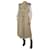 Sacai Beige sleeveless double-breasted coat - Brand size 1 Polyester  ref.1085161