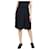 Chanel Black pleated silk skirt - size UK 10  ref.1085167