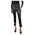 Prada Black leather trousers - size IT 40  ref.1085168