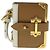 Saffiano PRADA Notepad Charm Safiano leather Brown Auth ar10387b - view 2