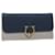 Salvatore Ferragamo Gancini Long Wallet Calf leather Navy Gray Auth 55675 Grey Navy blue  ref.1085660