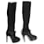HERVE LEGER  Boots T.eu 37.5 leather Black  ref.1085723