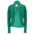 Oscar de la Renta Cardigan ouvert en tricot de cachemire vert au crochet  ref.1085802