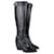 Chloé Black Buckle Detail Knee High Boots Leather  ref.1085844