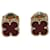 Van Cleef & Arpels Sweet Alhambra 18K Rose Gold Carnelian Stud Earrings Golden Metal  ref.1085861