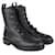 Black Brogue Diorunit Combat Ankle Boots Leather  ref.1085862