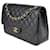 Chanel Schwarze Jumbo Classic gefütterte Flap Bag m/ GHW Leder  ref.1085871
