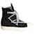 Rick Owens DRKSHDW Strobe Hexa High Top Sneakers in Black Cotton Cloth  ref.1085894