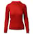 Suéter Maje de malha com gola redonda em lã vermelha Mohair Vermelho  ref.1085899