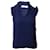 Sandro Paris Poppy Sleeveless Top in Blue Print Silk  ref.1085901