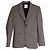 Sandro Checked Suit Jacket in Multicolor Wool