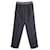 Pantaloni rilassati Louis Vuitton antracite con cintura con logo in lana nera Nero  ref.1085904